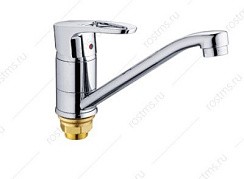 Фото Смеситель д/кухни SL52-004FB-15 одноручковый, короткий поворот. излив, гайка, РМС