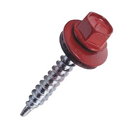 Фото Саморез кровельный красное вино 4,8\29 (RAL 3005) (150) 0500127 КЧ