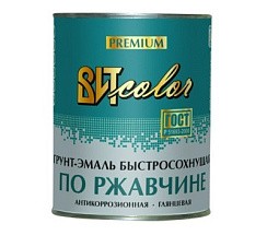 Фото Грунт-эмаль по ржавчине, чёрная, ВИТ color, 0,8 кг быстросохнущая