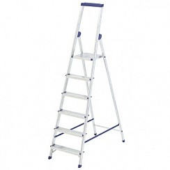 Фото Стремянка, 6 ступеней, алюминиевая СИБРТЕХ // Pоссия