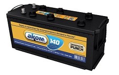 Фото АКБ 140а/ч п/п 950А АКОМ (L=513; b=183; h=240)