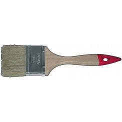 Фото Кисть плоская 2.5" (63 мм) FIT "Стандарт", натур.светлая щетина, деревянная ручка