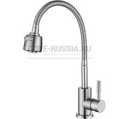 Фото Смеситель д/кухни T40313B-8 одноручковый нерж.OUTE