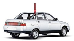 Фото ВАЗ 2110 Стекло боковины правое тонир. (завод) 490х393