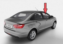 Фото ВАЗ 2180 Веста стекло передней двери правое тонир "АВТОВАЗ"