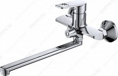 Фото Смеситель д/ванны SL134-006E одноручковый, длинный поворот.излив, Латунь, Хром, РМС