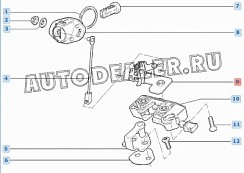 Фото Пластина крепления замка двери задка 1119 "АВТОВАЗ"