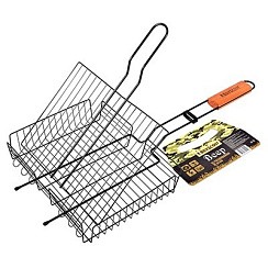 Фото BOYSCOUT Решетка-Гриль универсальная с АНТИПРИГАРНЫМ покрытием,картонный веер в подарок 57(+5))х30х