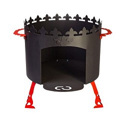 Фото Печь для казана "Ронда" d36см (Ножки и ручки съемные)