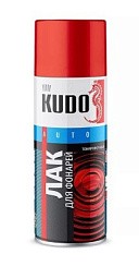 Фото KUDO Краска-спрей для тонирования фар красная 520мл  KU-9022