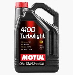 Фото Масло MOTUL 4100 Turbolight 10W40 A3/B3 SL/CF   4л. п/с. 109462