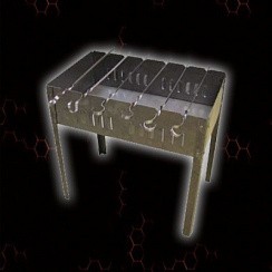 Фото Мангал "Эконом" в коробке+6 шампуров