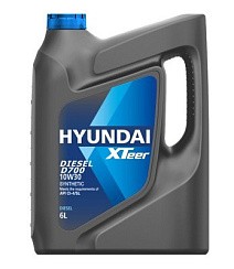 Фото Масло HYUNDAI XTeerr Diesel D500 CI-4/SL 10W30 6л. син.