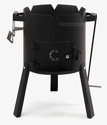 Фото Печь под казан 12 л "СИБИРСКИЙ СЛЕДОПЫТ", d370, сталь 2мм, без трубы