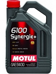 Фото Масло MOTUL 6100 SYN-nergy  5W30 A3/B4 SL   4л. син.