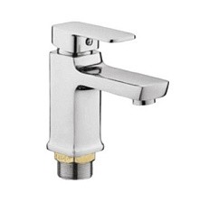 Фото Смеситель для умывальника одноручковый R1701F на гайке (Zn), хром Rainsberg