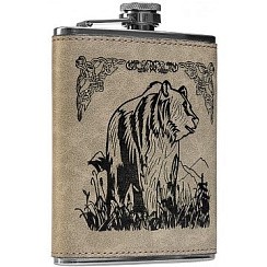 Фото Фляжка Медведь 240 мл А08-1 Hip Flask
