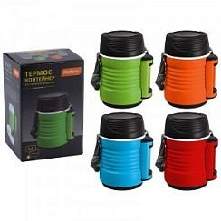 Фото Термос-контейнер пищевой с рем-м, корп PP,1,3 л, колба - нерж ст, BELLO Mallony 74035АКЦИЯ!!!