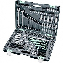 Фото Набор инструмента 216шт STELS 14115 1/4", 3/8", 1/2", Cr-V, S2, усиленный кейс