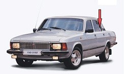 Фото ГАЗ 3102 Стекло задней двери неподвижное левое (завод) (Волга)