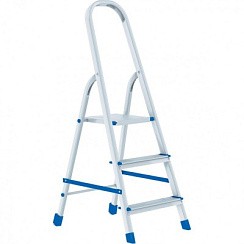Фото Стремянка, 3 ступени, алюминиевая СИБРТЕХ // Pоссия