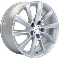 Фото Диск 15 6J*15 5/100/57,1+38 Khomen Wheels KHW1507 (Rapid/Fabia) F-Silver-FP