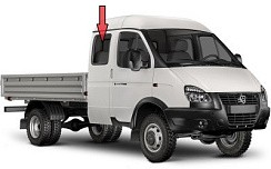 Фото ГАЗ 33023 Стекло боковины заднее малое (завод) (ГАЗель фермер)