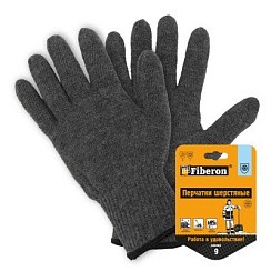 Фото Перчатки шерстяные 70% шерсти с внутр. начесом без покрытия, серые