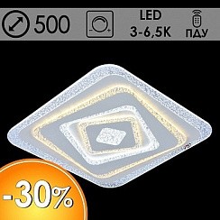 фото Светильник LI8764/500 WT LED 174W 3000-6500K d500 ПДУ диммер, HN19
