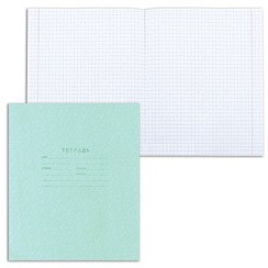 фото Тетрадь 18 л Клетка Зелёная обложка "Маяк", обложка мелованный картон, офсет