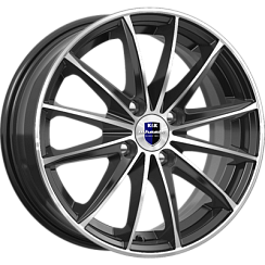 Фото Диск 15 6J*15 4/100/54,1+48 КС884 Пойнт бланк-ориг. алмаз чёрн. K&K