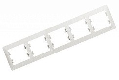 Фото Рамка 5 постов белая GLOSSA GSL000105