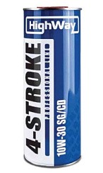 Фото Масло 4Т HighWay 4-Stroke 10W30 SG/CD   1л. мин.