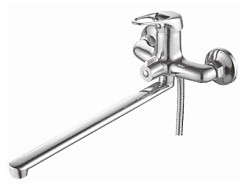 Фото Смеситель для ванны одноручковый  R31263 с L-изливом, Ø35 (Zn) хром Rainsberg