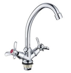 Фото .Смеситель д/кухни Feinise S58319, с высоким изливом, крепление гайка РАСПРОДАЖА