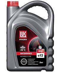 Фото Антифриз красный   5кг. Лукойл RED G12 (227391)