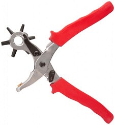 Фото Дырокол-пробойник с револьверной головкой, усиленный (отверстия 2-3-3,5-4-4,5-5 мм ) FIT