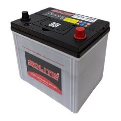 Фото АКБ 65а/ч о/п Asia 550A Solite (75D23L) (L=232; b=173; h=205) ниж. крепл.низкий