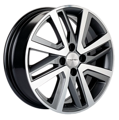 Фото Диск 16 6J*16 4/100/60,1+41 Khomen Wheels KHW-1609 (16_Xray) Grey-FP