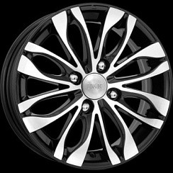 Фото Диск 14 5,5J*14 4/98/58,5+38 Канзаши алмаз чёрн. К&К