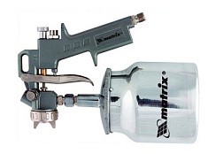 Фото Краскораспылитель пневмат. с нижним бачком V=0,75 л + сопла диаметром 1.2, 1.5 и 1.8 мм// MATRIX