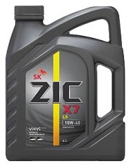 Фото Масло ZIC X7 LS 10W40 C3 SN/CF   4л. син.
