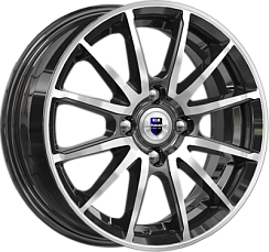 Фото Диск 14 5,5J*14 4/100/54,1+40 Квант (КС960) алмаз черный