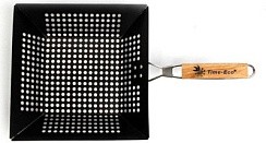 Фото Решетка-гриль 29х28,5 см, со склад. ручкой и антиприг покрыт, д/морепродуктов ROYALGRILL