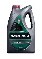 Фото Масло трансмиссионное 75W90 GL-4 Лукойл   4л. п/с Н/П GEAR (3590973)