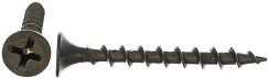 Фото Саморез 4,8х89 потай, крупная резьба, оксид (190) 0500380 КЧ