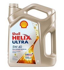 Фото Масло SHELL Helix Ultra  5W40 A3/B4 SP   4л. син. (550052679) 550055905/550051593