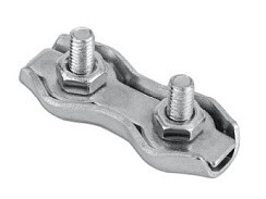 Фото Зажим для стальных канатов двойной (DUPLEX) 4мм (2) 22306 VIP