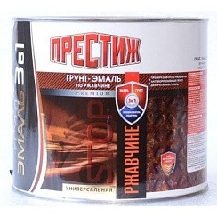 Фото Грунт-эмаль по ржавчине, коричневая, Престиж, 1,9 л
