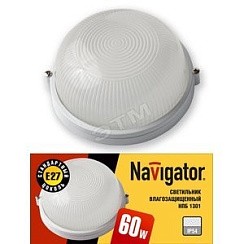 Фото Светильник НПП Термостойкий, круглый, без решетки IP54 Белый Navigator (94802 NBL-R1)